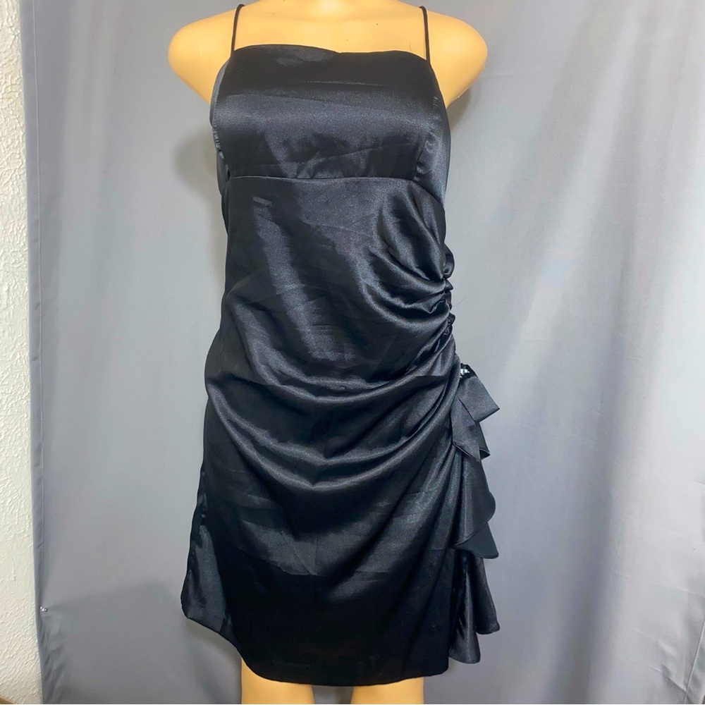 Cindy USA Black Vintage Y2K Dress Size 2XL 90’s Spaghetti Strap Dress